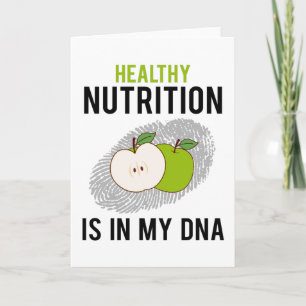 Voedingsdeskundige Healthy Nutrition Gezegde Gift Kaart