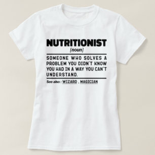 Voedingsdeskundige Noun Health Counseling Nutritio T-shirt
