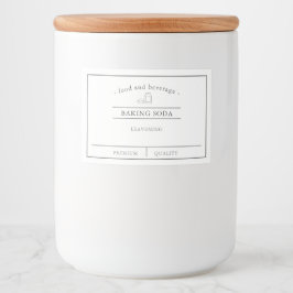 Voedingsetiketten Voedselcontainer Etiket