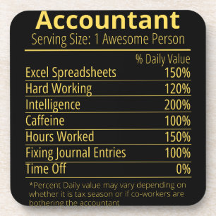 voedingsfactoraccountant, voedingsfacetten bier onderzetter