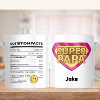 Voedingsfeiten Aangedreven door papa-grappen - Sup Koffiemok