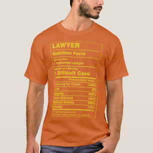 Voedingsfeiten advocaat t-shirt