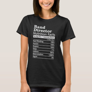 Voedingsfeiten voor banddirecteur Funny Teacher Ap T-shirt