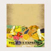 Voedingsmiddelen Visitekaartje  (Buitenkant ongevouwen)