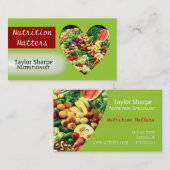 Voedingsmiddelen Visitekaartje (Voorkant / Achterkant)