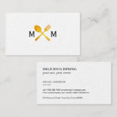 Voedingsmiddelen Visitekaartje (Voorkant / Achterkant)