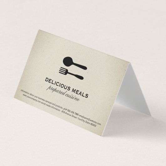 Voedingsmiddelen Visitekaartjes (Voorkant)