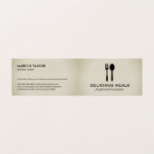 Voedingsmiddelen Visitekaartjes (Buitenkant ongevouwen)