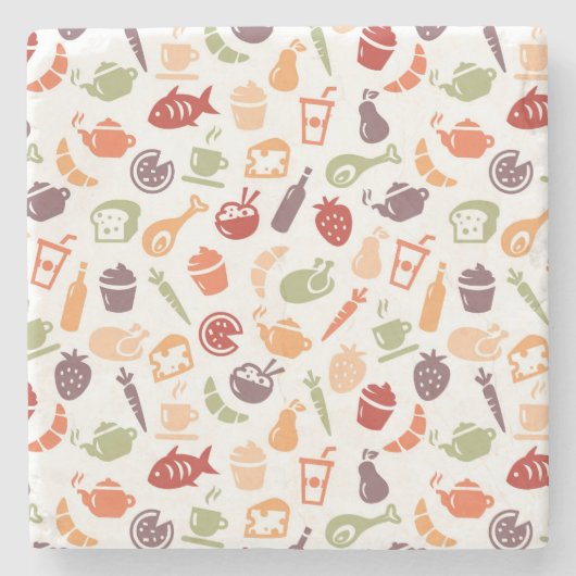 Voedingspatroon 2 stenen onderzetter (Voorkant)