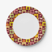 Voedingspatroon 3 papieren bordje (Voorkant)