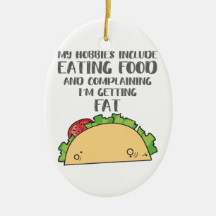 Voedingsreserve voor foetale Hobbies omvat eten Keramisch Ornament