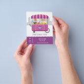 Voedingsstraat indiase eten flyer (Hand)