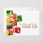 Voedingsteam Bedankt Briefkaart feedback (Voorkant / Achterkant)