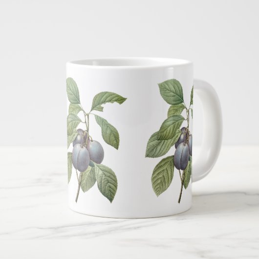 voedingsvruchten, Paarse tuinplassen van Redoute Jumbo Mok (Voorkant rechts)