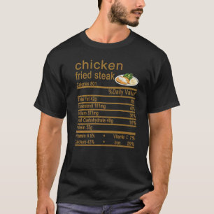 Voedingswaarde-etiket voor Chicken Fried Steak Tha T-shirt