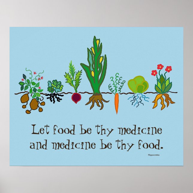 voedsel als geneesmiddel poster (Voorkant)