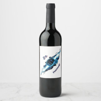 Voedsel- en dranklabelset wijn etiket