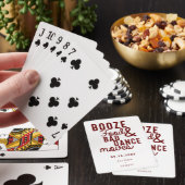 Voedsel en slechte dansbewegingen opslaan Datum Pokerkaarten (Insitu)