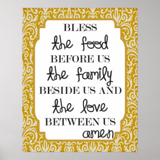 Voedsel, familie, liefde...mannen poster