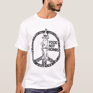Voedsel geen bommen t-shirt