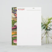 voedsel gepersonaliseerd recept letterhead (Staand voorkant)