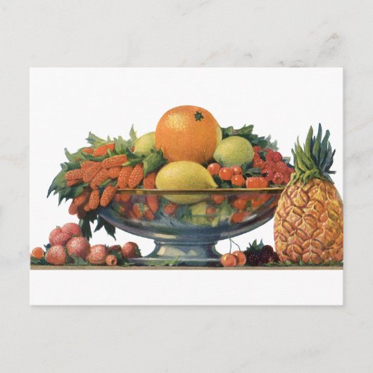 voedsel, gesorteerd fruit in een Bowl Briefkaart (Voorkant)