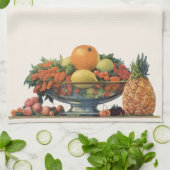  voedsel, gesorteerd fruit in een Bowl Theedoek (Gevouwen)