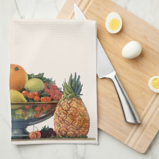  voedsel, gesorteerd fruit in een Bowl Theedoek (Quarter Fold)