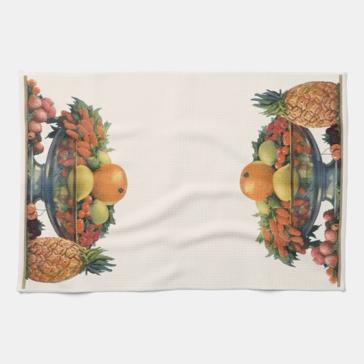  voedsel, gesorteerd fruit in een Bowl Theedoek (Horizontaal)