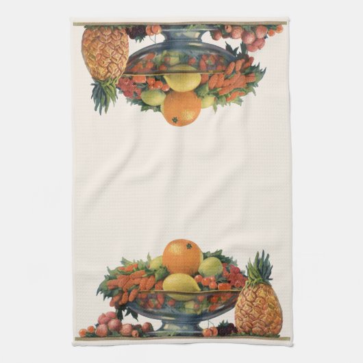  voedsel, gesorteerd fruit in een Bowl Theedoek (Verticaal)