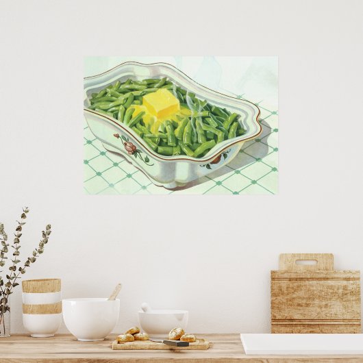 voedsel, groene Bean Casserole met boter Poster (Keuken)