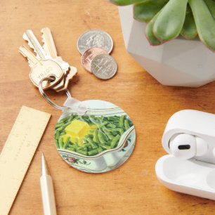  voedsel, groene Bean Casserole met boter Sleutelhanger