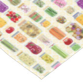 Voedsel inblikken potten - Geel Tafelkleed (Gekanteld)