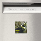 Voedsel is hier Fridge Magnet met appels Magneet (Insitu (Vaatwasser))