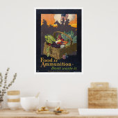 Voedsel is munitie poster (Keuken)