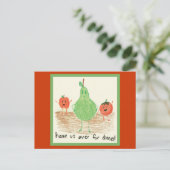 Voedsel kunst voor kinderen briefkaart (Staand voorkant)