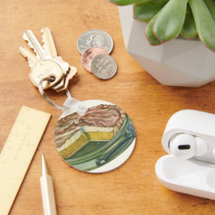  voedsel, Lemon Meringue Pie Dessert Sleutelhanger