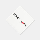 Voedsel = Liefde Servetten (Hoek)