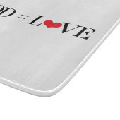 Voedsel = Liefde Snijplank (Hoek)