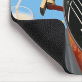 Voedsel op grill muismat (Hoek)