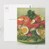 voedsel, organisch gemengd groen mengzout briefkaart (Voorkant / Achterkant)