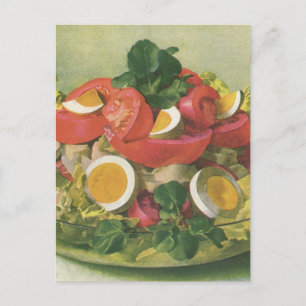  voedsel, organisch gemengd groen mengzout briefkaart