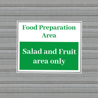 Voedsel Prep Salade en Fruit Sticker