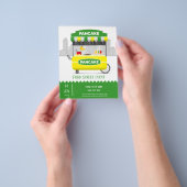 Voedsel straat pannenkoek flyer (Hand)