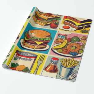  voedsel stripverhaal cadeaupapier