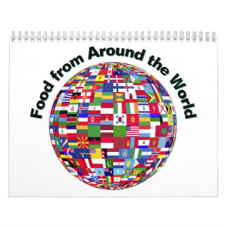 Voedsel uit de hele wereld kalender