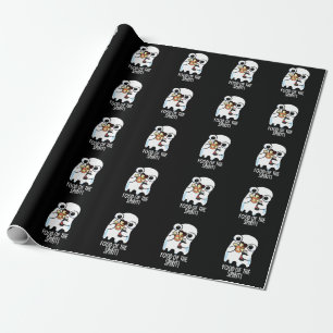 Voedsel Van De Geest Grappige Geest Punt Donkere B Cadeaupapier