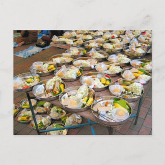 Voedsel voor een hindoefestival briefkaart