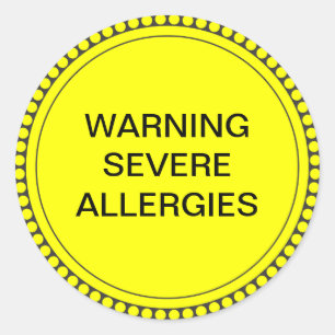 Voedselallergie sticker