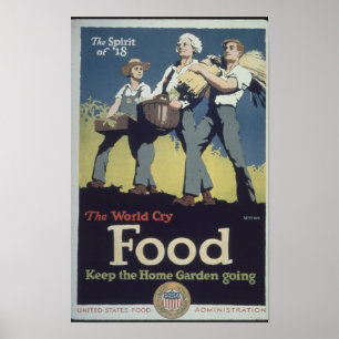  voedselboeren propaganda voor WWII Poster